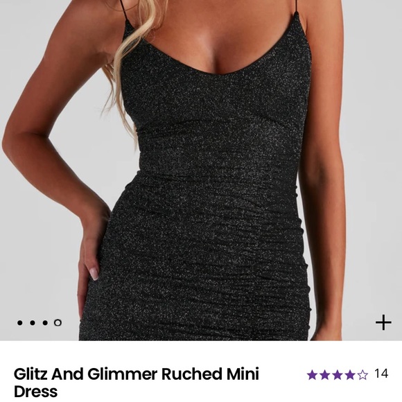 Windsor Dresses & Skirts - NWT WINDSOR Glitz and Glimmer Ruched Mini Dress size S